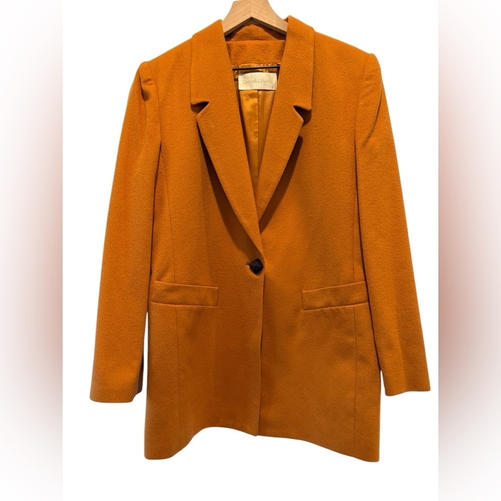 VTG Dana Buchman 100% Cashmere Blazer Coat Wool Cashmere Jacket 8